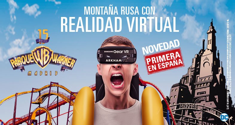Descubre la primera montaña rusa con realidad virtual de España | Parque  Warner Madrid